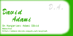 david adami business card